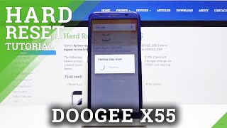 How to Hard Reset on Doogee X55  Factory Reset Instructions [upl. by Ezarras]