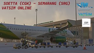 MSFS  FENIX  VATSIM  Trip Jakarta  Semarang [upl. by Oira]