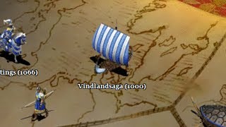 Age of Empires II The Conquerors Campaign  4 Battles of the Conquerors  Vindlandsaga 1000 [upl. by Carlie741]