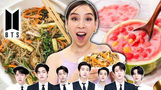 I Tried Korean Recipes by BTS [upl. by Harias]