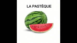 DAY 14 LA PASTÈQUE  WATERMELON🍉 basicfrench everydayfrenchvocabulary vocabulairepouraujourdhui [upl. by Cowen]