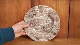 Enoch Wedgwood Dickens Coaching Days China Dinner Plate [upl. by Maria]