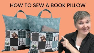 How To Sew A Book Pillow [upl. by Nadnerb519]