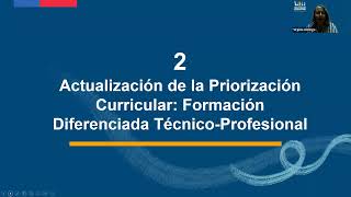 Actualización de la Priorización Curricular Orientaciones Didácticas Formación Diferenciada TP [upl. by Icyaj]