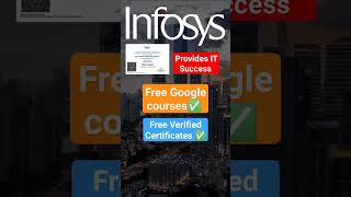 Infosys Springboard FREE Google Certified Courses rojgarhunt rojgar infosys skills career [upl. by Yarw]