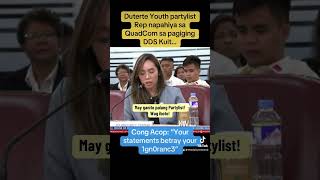 Cong Acop to Duterte Youth Rep Drixie Cardema quotYour Statements Betray Your Ignorancequot [upl. by Nhor]