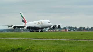 Airbus A380 landing at Schiphol Amsterdam [upl. by Ely627]