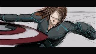 Deleted scene Cap vs Black Widow  Captain America Civil War [upl. by Ardis]