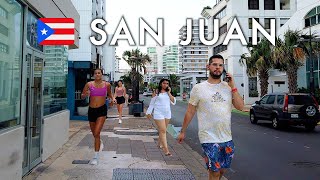 🇵🇷 San Juan Puerto Rico Condado Walking Tour  Where the Rich Come to Play 4K [upl. by Audry]