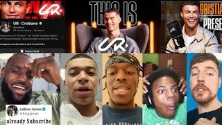 Famous Reaction On Ronaldos BRAND New YouTube Channel  UR  Cristiano [upl. by Oleusnoc43]