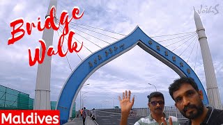 Bridge Walk  Sinamale Bridge  Maldives  Walking  Male  Hulhumale  JothiS [upl. by Inod640]