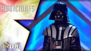 Un Darth Vader oculto y muy… impredecible  Audiciones 3  Got Talent España 2017 [upl. by Haneehs]