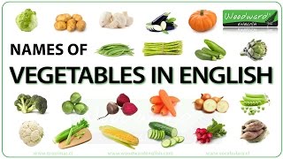 Vegetables in English  Names of Vegetables  English Vocabulary [upl. by Nyleimaj]