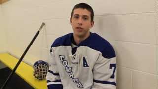 Connor Powell of Merrimack High School is the Boys Hockey Player of The Year [upl. by Ennovoj]