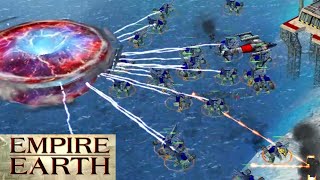 Empire Earth PC Gameplay KICKS OFF Nano Age Extreme Hard Gameplay [upl. by Ednyl]