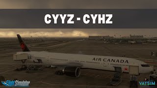 MSFS Live  CYYZ  CYHZ  Air Canada Ops [upl. by Attalanta652]