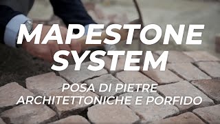 Posa di pietre architettoniche e porfido  Ideale per centri storici  Sistema Mapestone [upl. by Dimitri]