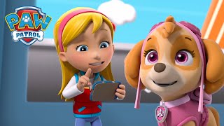 A Katie lidera a Patrulha Pata para parar os gatos que ladram e muito mais  PAW Patrol Português [upl. by Anivlac]