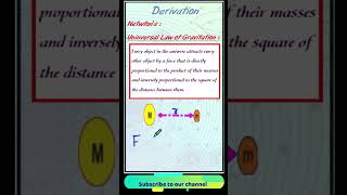 Newtons Universal Law of Gravitation DerivationExplained Class9  Science Chapter9 [upl. by Clio]