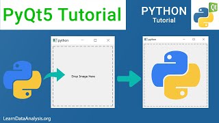 How to implement image drag and drop feature  PyQt5 Tutorial [upl. by Willamina]