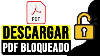 DESCARGAR o IMPRIMIR PDF BLOQUEADO 2024  Cómo Imprimir PDF Protegido [upl. by Akerehs]