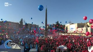 Sciopero generale la storia recente delle grandi proteste di piazza  Porta a porta 16112023 [upl. by Parrisch]