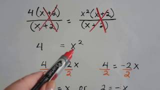 Algebra I 106b Rational equations and Extraneous solutions [upl. by Ananna795]