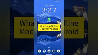 WhatsApp Offline Mode On Android smartphone whatsapptips whatsappsecurity WhatsAppOfflineMode [upl. by Ahsienahs]