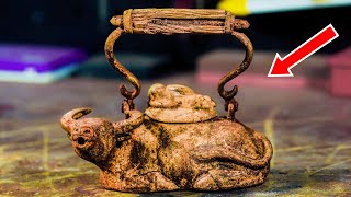 Antique Teapot Restoration with AMAZING outcome [upl. by Sydney]