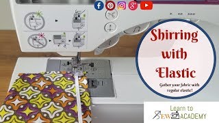 How to Shirr with Elastic Thread [upl. by Kemeny]