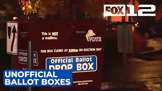 Beware unofficial ballot dropoff boxes [upl. by Rosemonde]