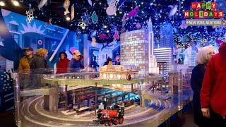 2024 NYC Christmas Walk 🎅 Grand Central Holiday Train Show amp Holiday Market Then Winter Village ⛸️ [upl. by Sonnie]