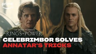 Celebrimbor Figures Out Annatars Tricks  The Rings of Power  Prime Video [upl. by Asseniv]