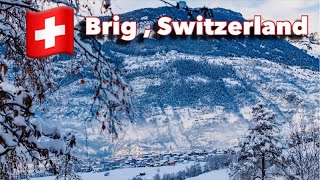 🇨🇭Brig  Switzerland  Busy Morning  Alpine town in Valais canton [upl. by Winson]