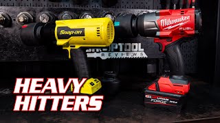 BATTLEGROUNDS Milwaukee 2967 vs Snapon CT9080 High Torque Impact Wrench [upl. by Templia34]