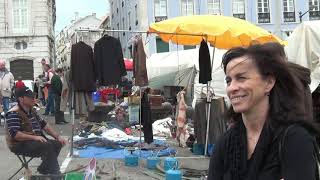 Conhecendo detalhes da Feira da Ladra em Portugal e as atrações nos arredores [upl. by Freeborn452]