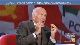 Bertinotti Vietare la parola comunista in politica per dieci anni [upl. by Chemar]