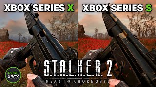 Stalker 2 Xbox Series X Vs Series S  Side By Side Gameplay Comparison [upl. by Hepsoj]