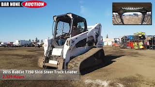 2015 Bobcat T750 Skid Steer Track Loader [upl. by Mayberry]