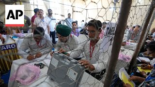 Vote counting underway in India’s 2024 election seen as a referendum on Modi [upl. by Luemas]