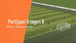 Partijspel 8 tegen 8  Aanvallen  Rinus [upl. by Ardnu]