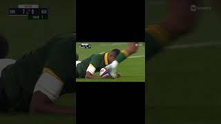 Williams DESTROYS ENGLAND for an AMAZING TRY  South Africa vs England rugby springboks [upl. by Rori]