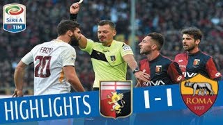 Genoa  Roma 11  Highlights  Giornata 14  Serie A TIM 201718 [upl. by Schwenk]