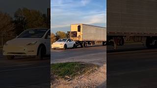 Tesla Model Y Towing A Trailer [upl. by Mariand]