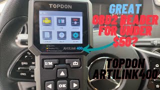 Topdon AL400 OBD2 Code Reader Review  Artilink AL400 [upl. by Haney951]