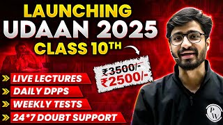 Launching Indias BEST Batch for Class 10th  UDAAN  Guaranteed 95 in Boards 2025 🔥 [upl. by Os]