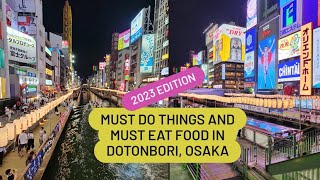 Must Visit Places Osaka Dotonbori  Halal Food  Flight Details 2023 [upl. by Revilo]