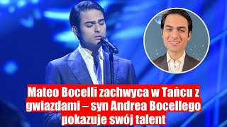 Syn Andrea Bocellego oczarował w Tańcu z gwiazdami – talent Mateo na wyciągnięcie ręki [upl. by Norreht]