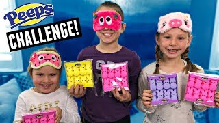 KIDS DO THE PEEPS CHALLENGE PEEPS TASTE TEST  TRYING WEIRD FLAVORS [upl. by Euqinotna]