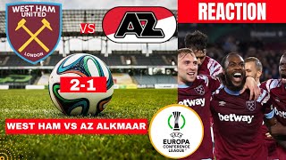 West Ham vs AZ Alkmaar 21 Live Stream Conference league Football Match UEFA Commentary Highlights [upl. by Aratak750]